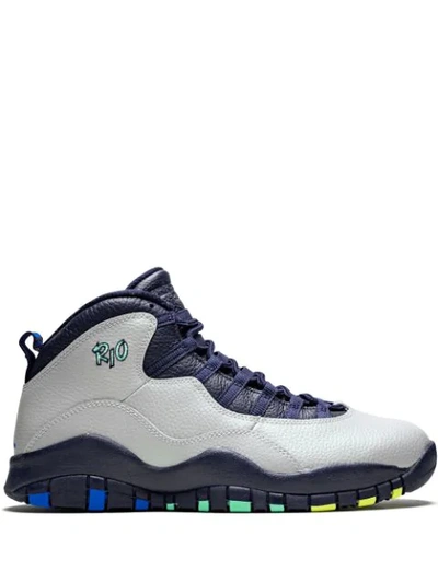 Jordan Air  Retro 10 Rio In Grey