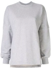 Alexander Wang T Dry French Terry Sweatshirt In Grey