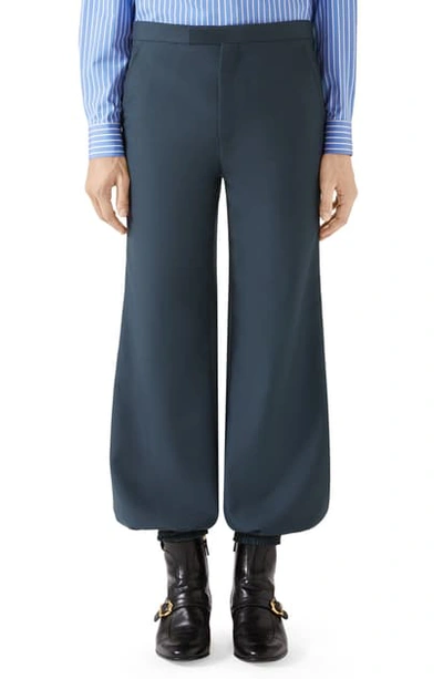 Gucci Men's Military Dress Jogger Pants In Iron Blue