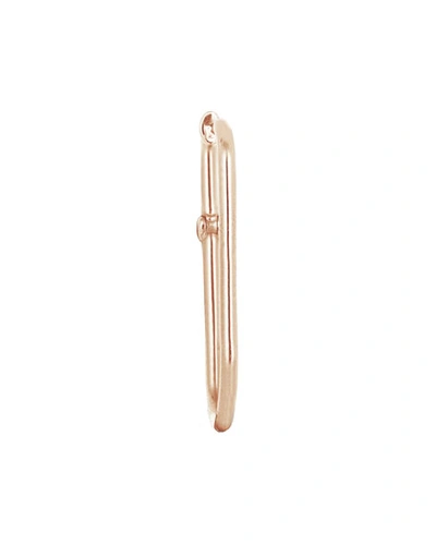 Kismet By Milka Equality Hook Plain 14k Rose Gold Earring, Single
