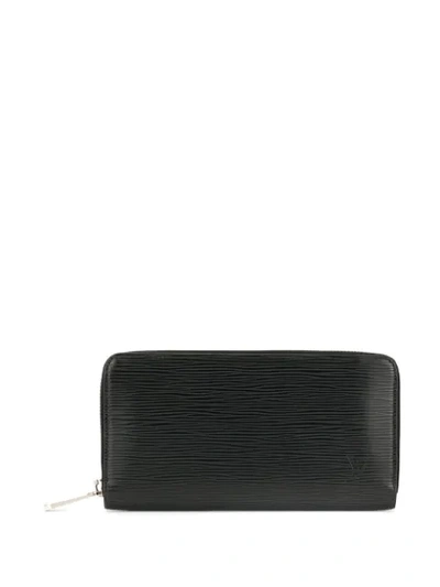 Pre-owned Louis Vuitton Zippy Wallet In Black
