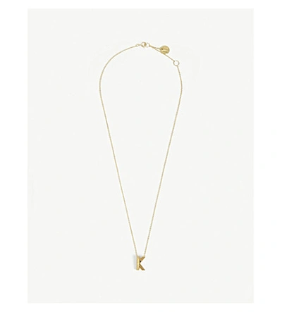 Maje K Initial Necklace In Or ModeSens