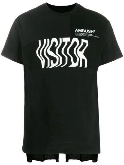 Ambush Printed Cotton Jersey T-shirt In Black