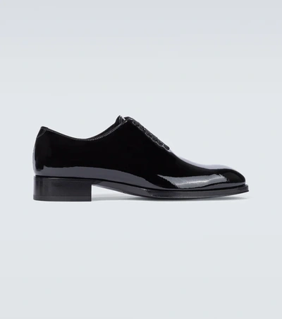 Tom Ford Edgar Evening Patent-leather Oxford Shoes In Black