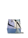 Emilio Pucci Alex Print Bonita Mini Bucket Bag In Sky Blue