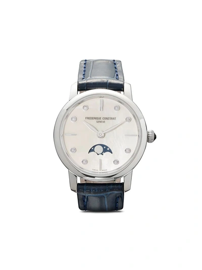 Frederique Constant Slimline Ladies Moonphase 30mm In White