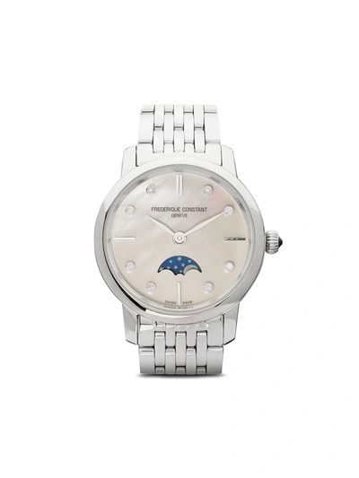 Frederique Constant Slimline Ladies Moonphase 30mm In White