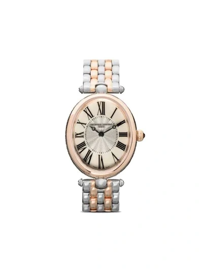 Frederique Constant Classic Art Déco Oval 30 X 25mm In White