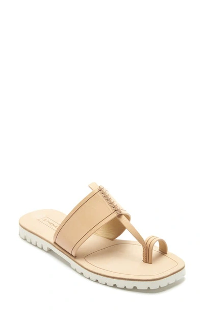 Etienne Aigner Mae Sandal In Light Natural Leather