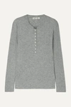 Alex Mill Wool Blend Henley Sweater In Gray