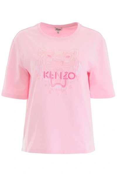 Kenzo Tiger T-shirt In Pink