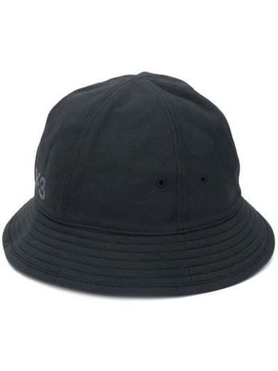 Y-3 Logo-print Bucket Hat In Black