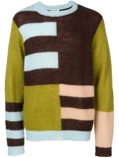 Henrik Vibskov Color-block Jumper In Green