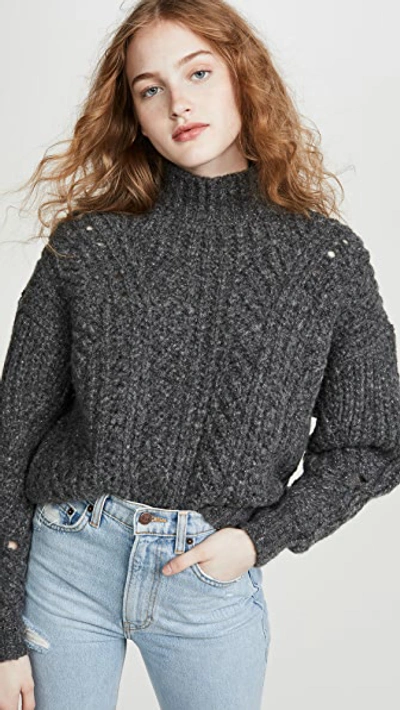 Iro Venati Sweater In Mixed Grey