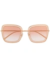 Dolce & Gabbana Ornamented Frames Sunglasses In Gold