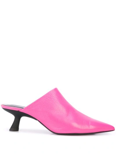 Simon Miller Kicker Low-heel Mules In Pink