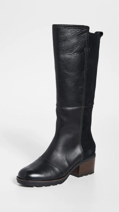 Sorel Cate Tall Boots In Black
