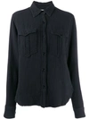 Isabel Marant Étoile Relaxed Fit Shirt In Faded Black 02fk