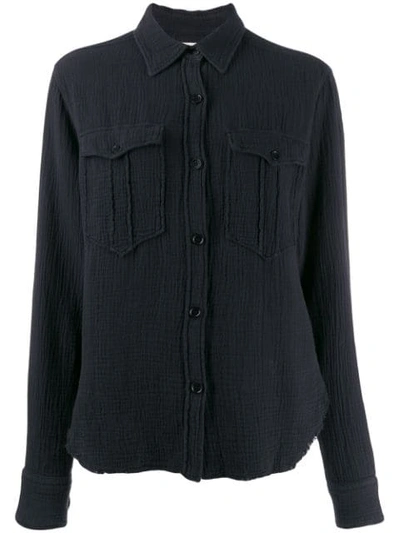 Isabel Marant Étoile Relaxed Fit Shirt In Faded Black 02fk