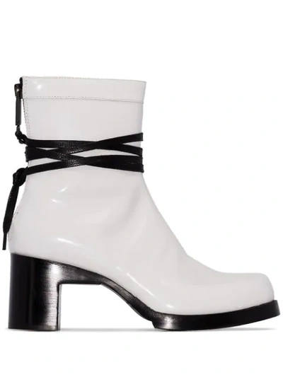 Alyx Bowie 70mm Tie Boots In White