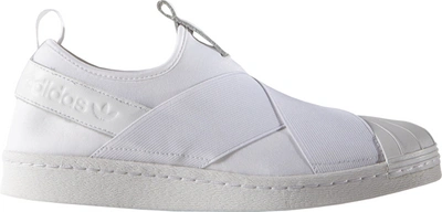 Pre-owned Adidas Originals Adidas Superstar Slip-on White (women's) In Footwear White/footwear White/core Black