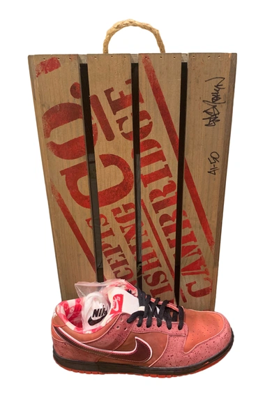 Pre owned Nike Sb Dunk Low Concepts Red Lobster special Box In Sport Red pink Clay ModeSens