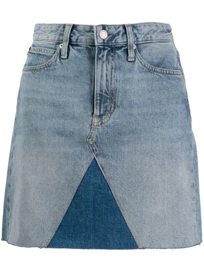 Calvin Klein Jeans Est.1978 Mid-rise Cotton Denim Mini Skirt In Blue