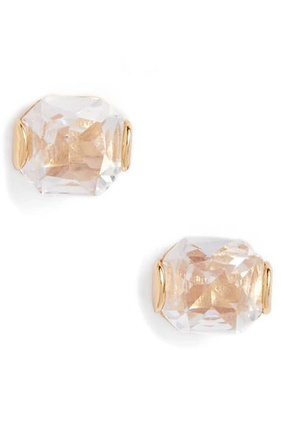 Kate Spade That Sparkle 12k Yellow Goldplated Princess Cut Stud Earrings