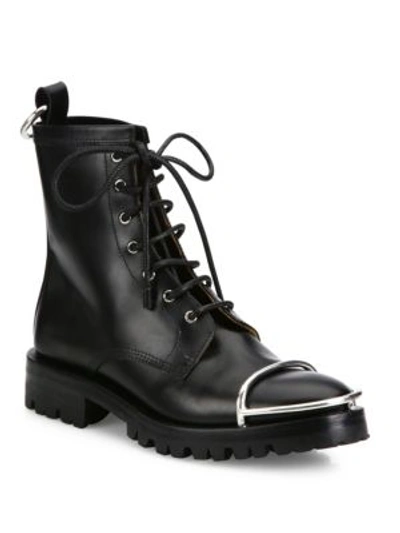 Alexander Wang Lyndon Embellished Leather Ankle Boots In Black