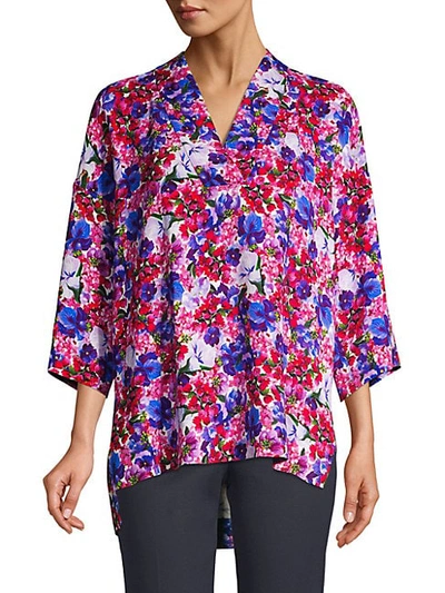 Escada Narineta Floral Print Tunic