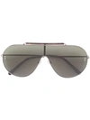 Stella Mccartney Aviator Shaped Sunglasses In 银色