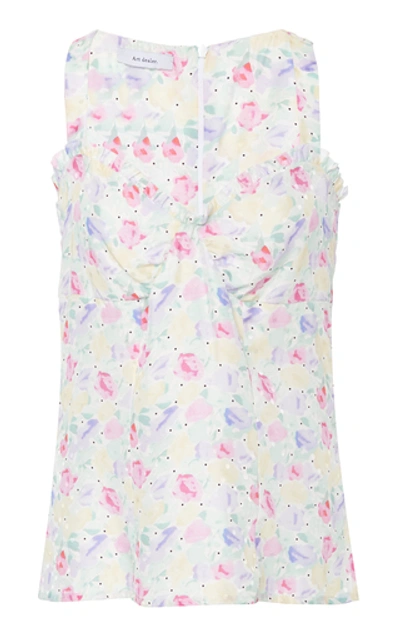 Art Dealer Sabina Sweetheart Tank Top In Floral