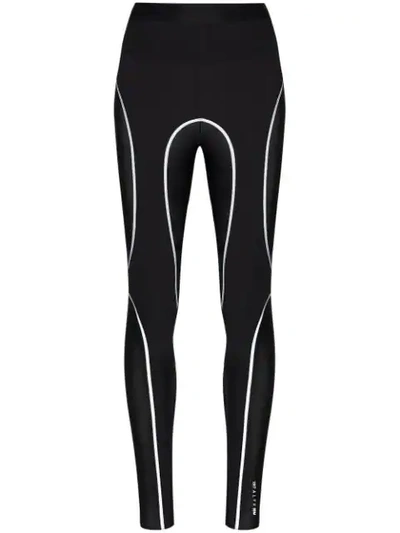 Alyx Reflective Trim Mesh Leggings In Black