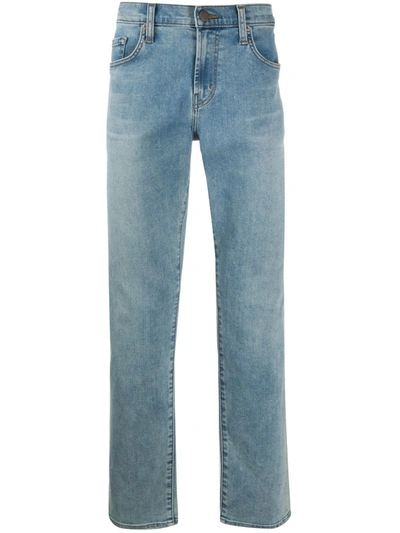 J Brand Tyler Taper Distressed Slim-fit Tapered Jeans In Hammerhead