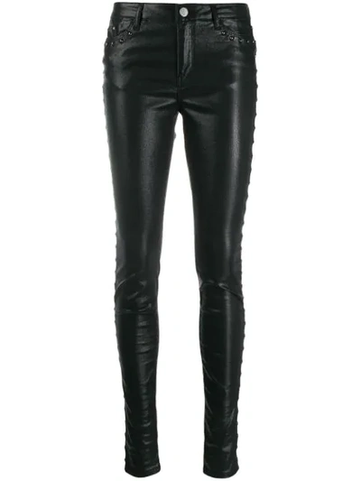 Karl Lagerfeld Studded Skinny Trousers In Black