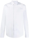 Sandro Seamless Stretch Slim Fit Button-down Shirt In Blanc