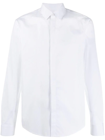 Sandro Seamless Stretch Slim Fit Button-down Shirt In Blanc