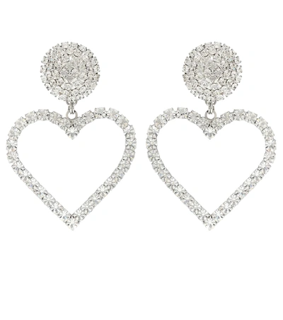 Alessandra Rich Crystal-embellished Earrings In 001 Crystal