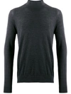 Pringle Of Scotland Mock-neck Knit Sweater In Grey