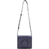 Lemaire Camera Cross-body Leather Bag In Blue