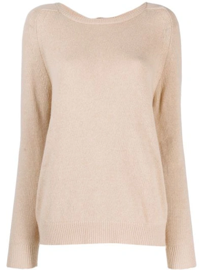L'autre Chose Pullover Mit Rundhalsausschnitt In Neutrals