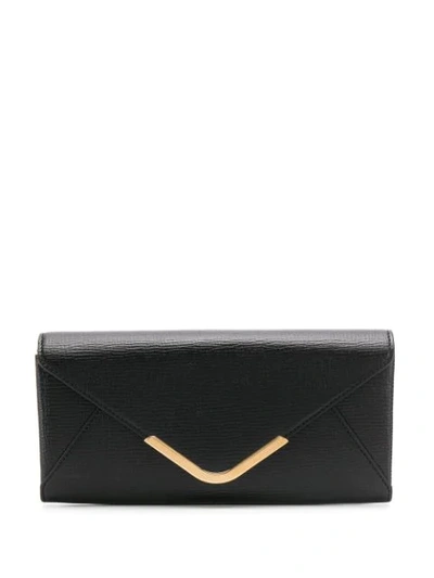 Anya Hindmarch Postbox Continental Wallet In Black