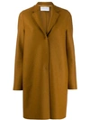 Harris Wharf London Single-breasted Coat In Brown