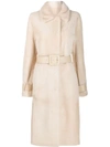Drome Concealed Front Coat In A025 Ivory