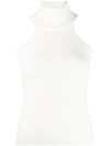 Jacquemus La Maille Baho Knitted Top In Cream In White
