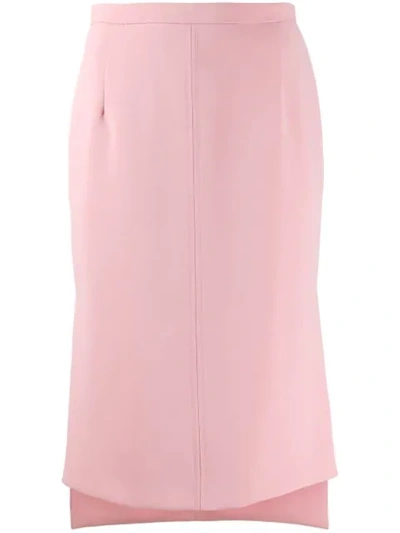 N°21 High Low Hem Skirt In Pink