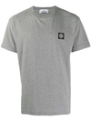 Stone Island Logo T-shirt In Grey