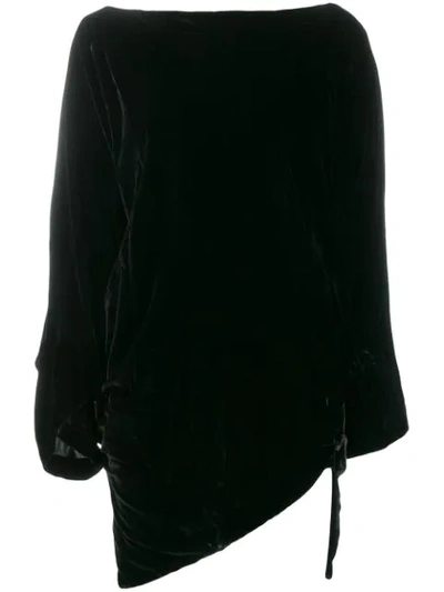 Vivienne Westwood Anglomania Asymmetric Hem Jumper In Black