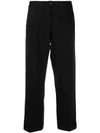 Woolrich Cropped Trousers In Black