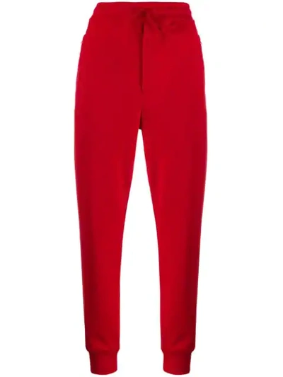 Y-3 Drawstring Track Trousers In Red